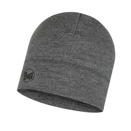Buff Midweight Merino Wool Hat Unisex beanies Grey OneSize