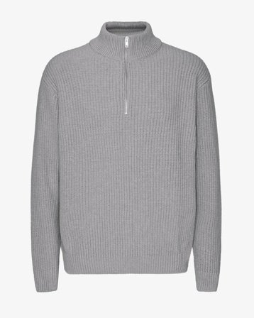 Merino Quarter Zip - Heather Grey - Male - L