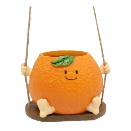 Hängande Gungande Planteringskruka Present Prydnad Harts för Sovrum Utomhusdekoration[D]