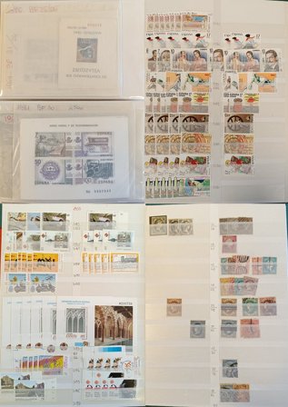 Spanien 1852-2003 - 3 indstiksbøger med kassetter