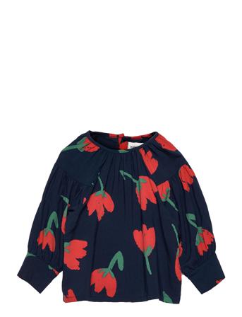 Big Flowers Woven Blouse Patterned Bobo Choses