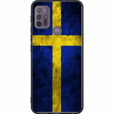 Motorola Moto G10 Svart Skal Sverige Flagga