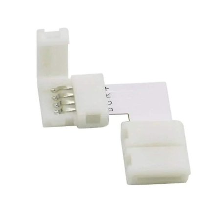 10 stk. 5050 10mm L-Formet Stik RGB LED Strip 90 Graders Hjørneforbindelser 4-Pins