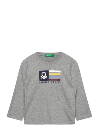 United Colors of Benetton T-Shirt L/S - Grey - 110