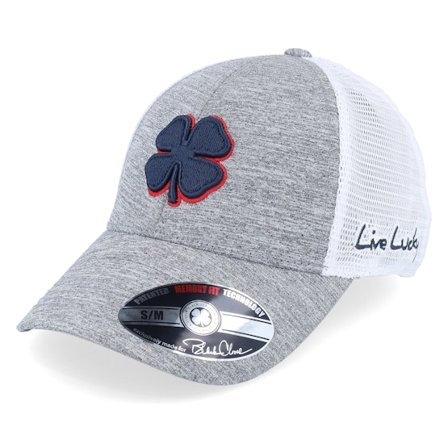 Black Clover - Grey flexfit Czapka Z Daszkiem - Perfect Luck 1 Char/White Mesh/Navy Trucker @ Hatstore