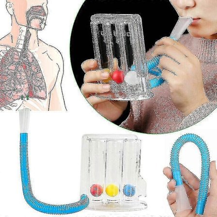 Syvähengityksen keuhkojen harjoituslaite Tri-ball Meter Spirometer Trainer Safe Breath -DGJR