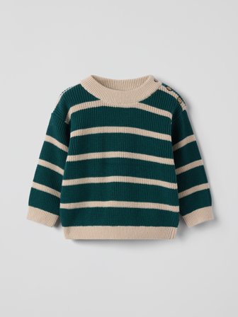 Polarn O. Pyret - Knitted sweater - 68 - Childrenswear - green