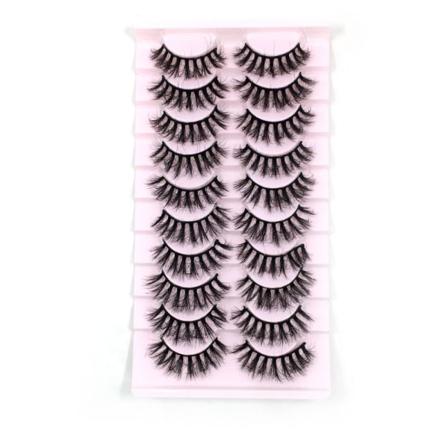 10 Par Lösögonhår 3d Minkhår Dcl06