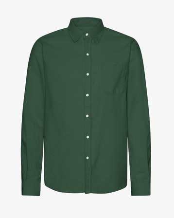 Organic Flannel Shirt - Emerald Green L