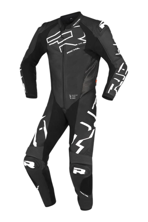 Tuta in Pelle Richa Stradale GP Nero/Bianco 52