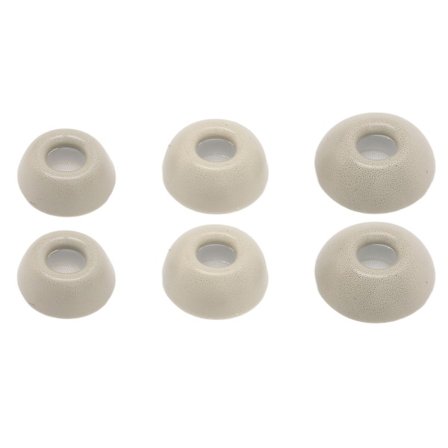 6 kpl korvapehmustet, jotka korvaavat melunvaimennuksen pehmeät hitaasti palautuvat vaahtomuoviset korvakärjet IOS-nappikuulokkeille Pro White