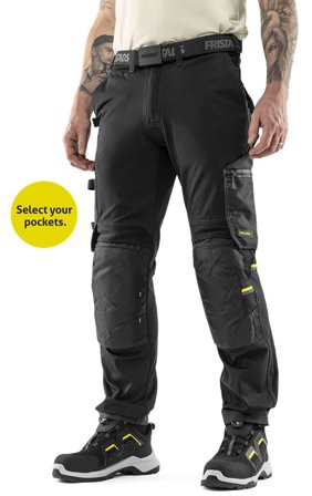 Fristads Herr Flex hantverkarbyxa stretch 2800 GSTT, Svart