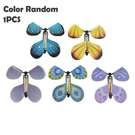 Magisk flygande fjäril barnleksaker/Transformationsleksak upp vindfjäril(Som visas)