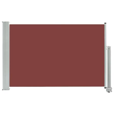 vidaXL Infällbar sidomarkis 60x300 cm brun Brun