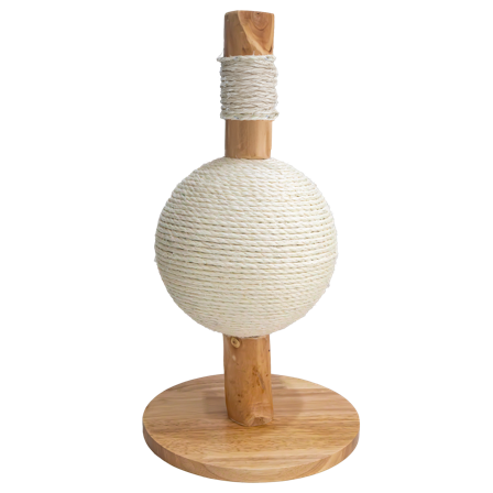 Selected by ZOO - Tatra krafseklosett, 25x25x46cm, Off white - Katt - Kloretre og kloremøbler - Klorebrett og kloresøyler - ZOO.no