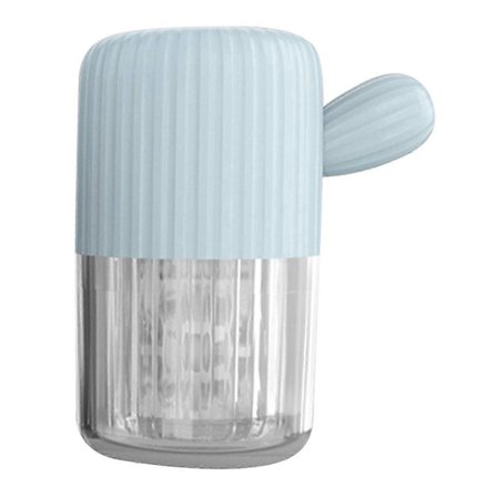 Bærbar kontaktlinserenser, manuell roterende vasker med snøring, perfekt for brukere av myke og harde kontaktlinser