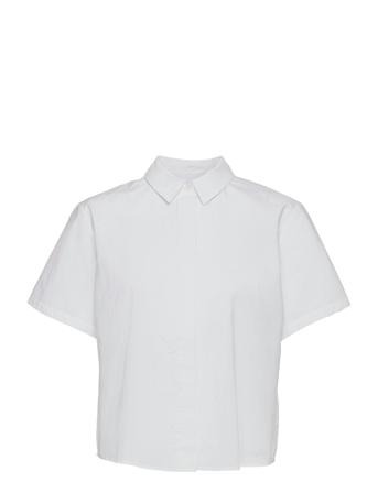 Mina Shirt Ss 10451 Lyhythihainen Paita Valkoinen Samsøe Samsøe