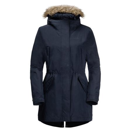 Jack Wolfskin Women's Wildwood Parka Women synthetic-lined parkas Blue XL