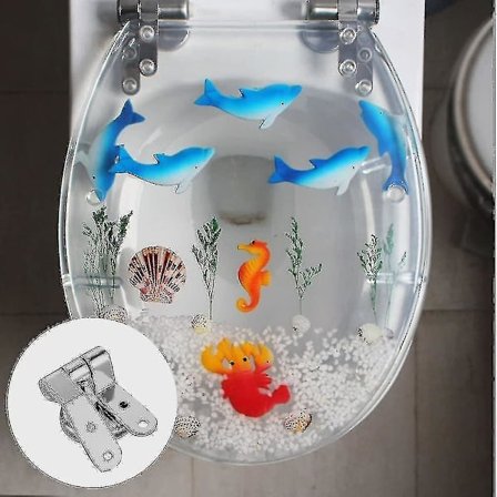 Par Toalettsete Hengsler Beslag Erstatning Krom Finish Toalettsete Hengsel For Tre Resin P