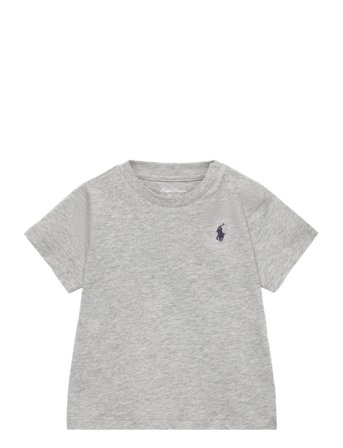 Ralph Lauren Baby Cotton Jersey Crewneck Tee - Grey - 70-74