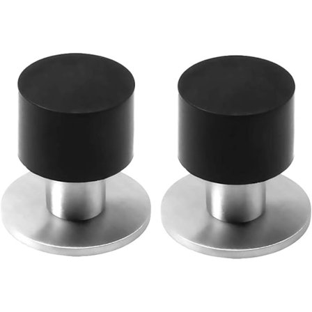 Dørstopper selvklebende rustfritt stål dørstopper veggmontert dørstopper heavy duty rustfritt stål gummistopper limt dørstopper med selvklebende dør 2