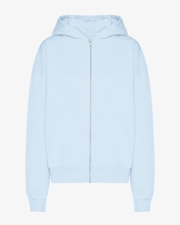 Organic Oversized Zip Hood - Polar Blue - Female - XS - Sustainable material - Ethical production