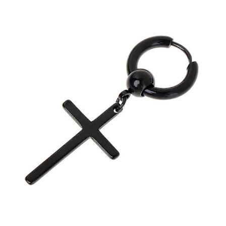 Elegante ørestikker Simple til Cross Drop øreringe Udsøgte rustfrit stål Dingle øreringe Charm til Maskerader Part