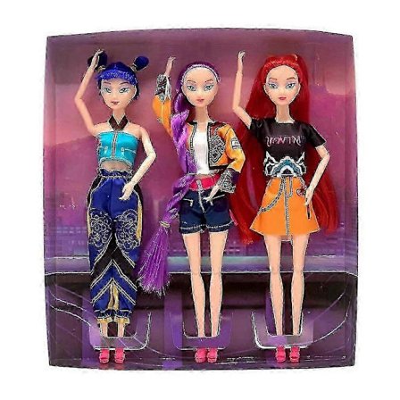 Leketøysfigur med bevegelige ledd, K-Pop Demon Hunters, samleobjekt for utstilling og lek [HK] 3 stk