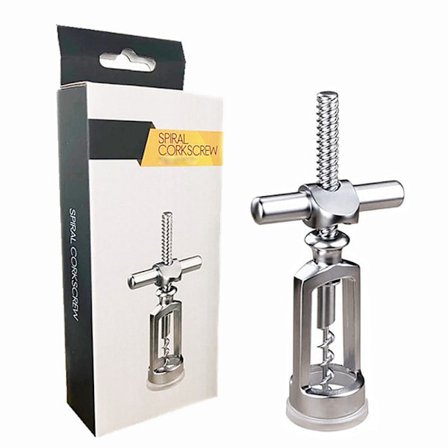 Flaskeåbner (håndholdt) Kældertype proptrækker, multifunktionel flaskeåbner til kork- og ølkapsler