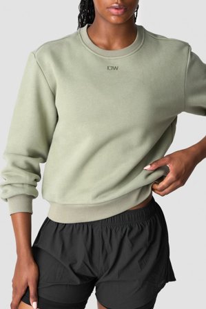 Heavy Sweatshirt Wmn Light Sea Green