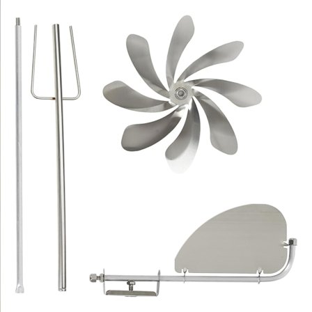 Retro Havevindspinder 360 Graders Rotation Metal Vindmølle til Udendørs Gårdhave Plæne Have Vindskulpturer Dekoration