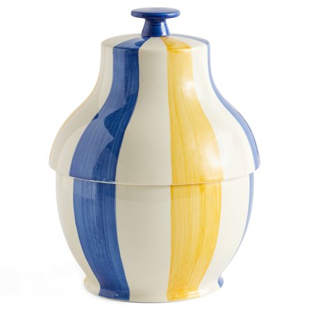 Hay Sobremesa Stripe kakekrukke, blå/gul