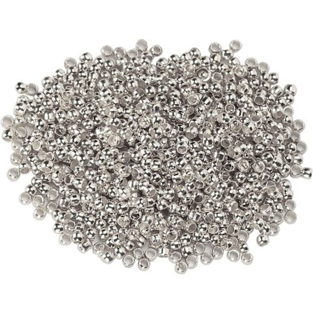 Buede perler, simple buede perler, velegnet til amatørentusiaster til at lave smykker armbånd (sølv).