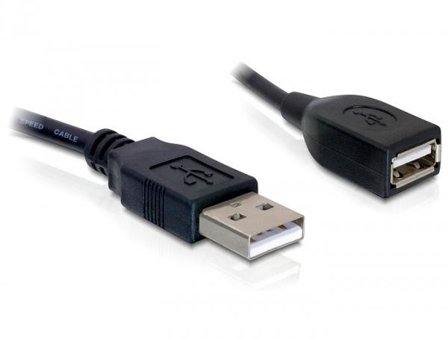 Delock Extension cable USB 2.0 - USB-forlengelseskabel - USB til USB - 15 cm