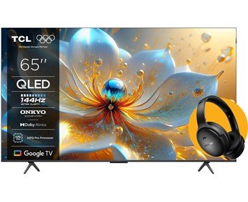 65T8C + Bose QuietComfort SC - Headphones - Black - TCL 65" T8C 4K 144 Hz QLED Smart TV och Bose hörlurar