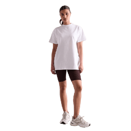aim'n White Boyfriend T-shirt T-shirts & toppar Dam Vit XS