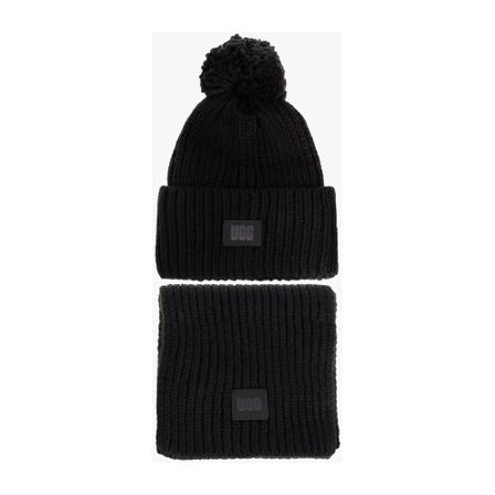 UGG Beanie Halstørklæde set Sort, Dame Accessories, Størrelse: ONE Size