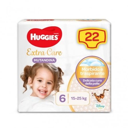Huggies Extra Care Pannolone Mutandina Base Taglia 6 22 Pezzi