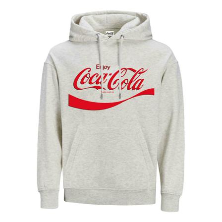 Jack & Jones, Sweatshirt Jorcoca Cola Ka Biały, Mężczyzna, Rozmiar: XL