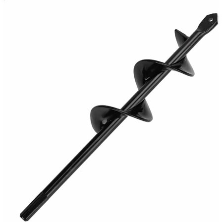 Spiralbor for graving av hull, holdbart og nyttig tilbehør f