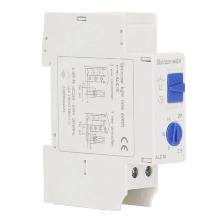 Högkvalitativ ALC18 Timer Switch DIN-skena Korridor Timer Switch Timer 220-240...