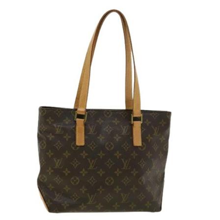 Louis Vuitton Vintage, Pre-owned Cabas Piano Monogram Tote Bag Bruin, Dames, Maat:ONE Size,leer