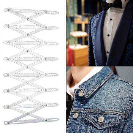 Ekspanderende sømmålslinjalsett Justerbar 61 cm Guide Knapper Folder Håndverk, 100% Ny