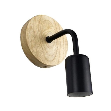 Vintage Industriell Kaffebar Vegglampe Svart