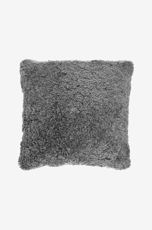 Skinnwille - Putetrekk saueskinn Curly - Grå - Pynteputer & putetrekk - Fra Homeroom