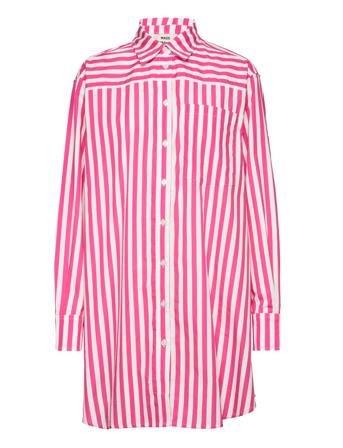 Light Poplin Nuella Shirt Aop Langermet Skjorte Rosa Mads Nørgaard*Betinget Tilbud