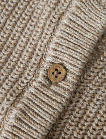 Lil'Atelier Nmmrokko Ls Knit Card Lil - Beige - 110