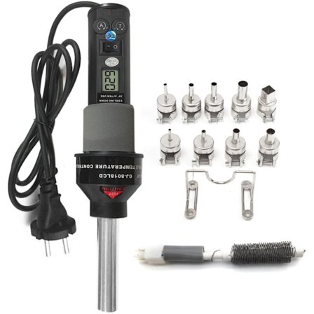 Varmluftmaskine til svejsning bærbar ved kontrolleret temperatur 450 W varmluft retouchering resort 450 °C SMD AFMONTERINGSVÆRKTØJ med Higns Digital 