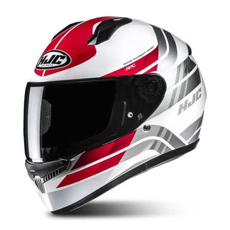 Casco Integral HJC C10 Hiper Blanco/Rojo L