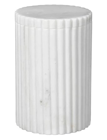Broste Copenhagen Platon Canister - White - Ø 10 CM